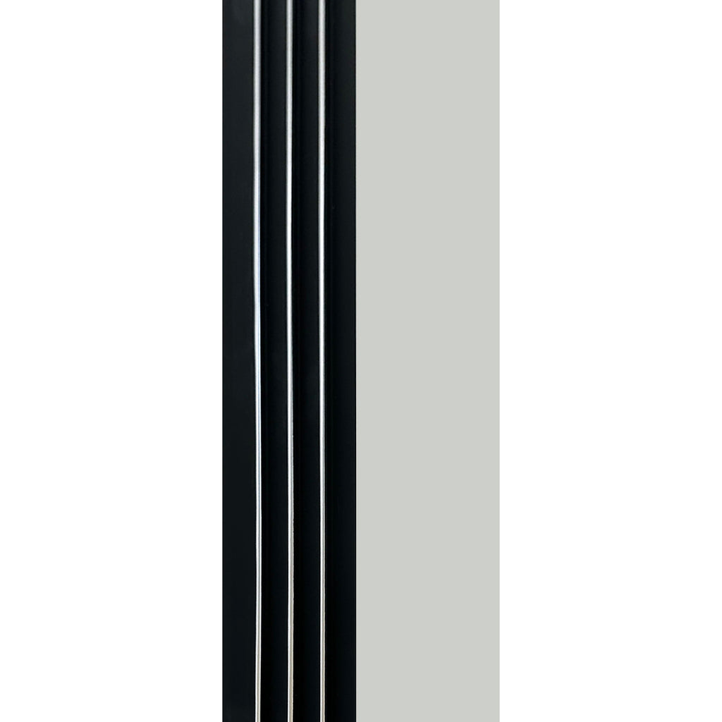 Riflaj decorativ, culoare negru cu argintiu, 120 mm | MallDeco