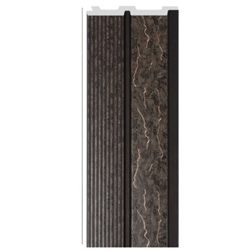 Riflaj decorativ elegant, gri cu negru, 120 mm | MallDeco