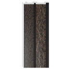 Riflaj decorativ elegant, gri cu negru, 120 mm | MallDeco