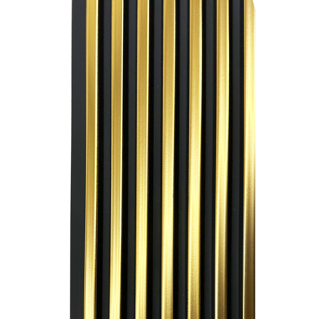 Riflaj decorativ in dungi, auriu, 160 mm | MallDeco