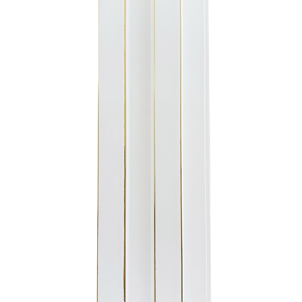 Riflaj decorativ model simplu, alb, 120 mm | MallDeco