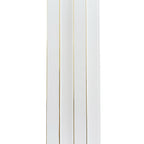 Riflaj decorativ model simplu, alb, 120 mm | MallDeco
