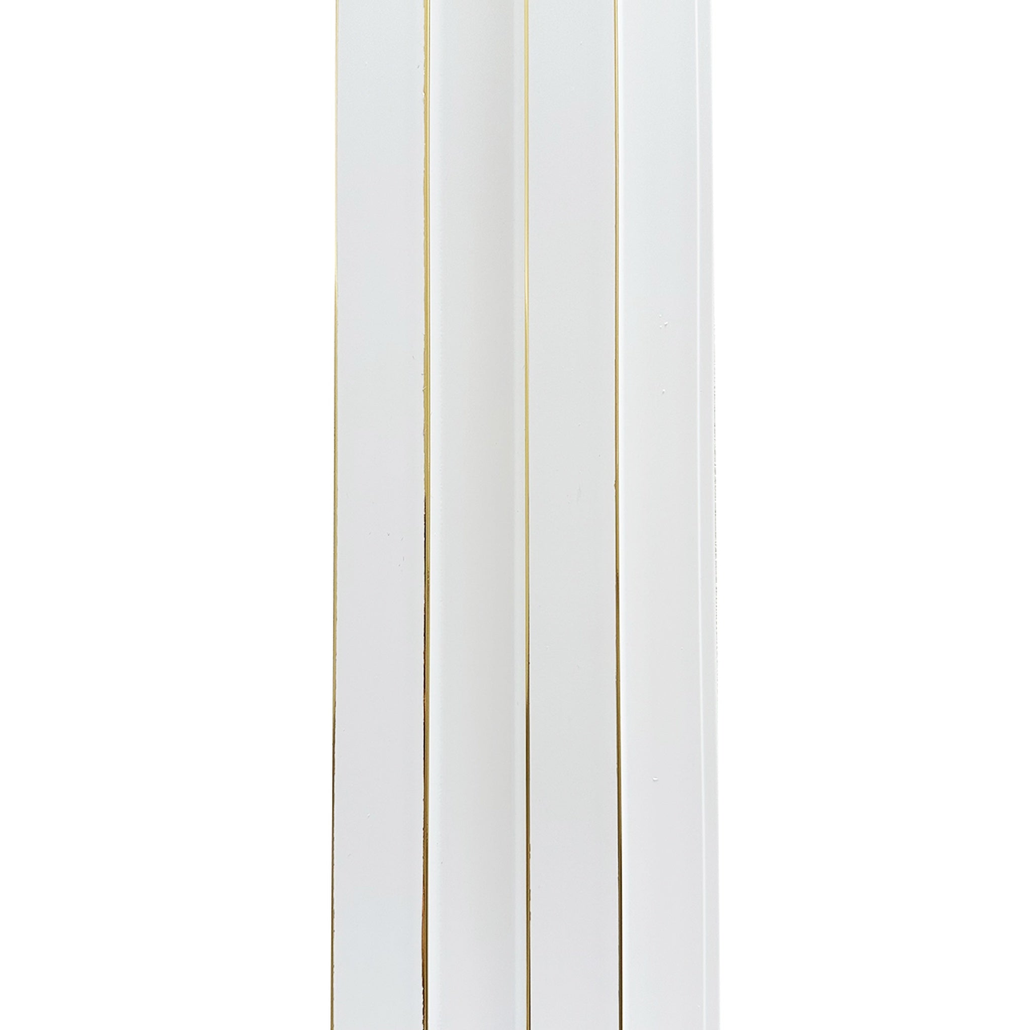 Riflaj decorativ model simplu, alb, 120 mm | MallDeco