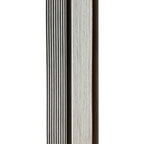 Riflaj decorativ modern in dungi alb-gri, 120 mm | MallDeco