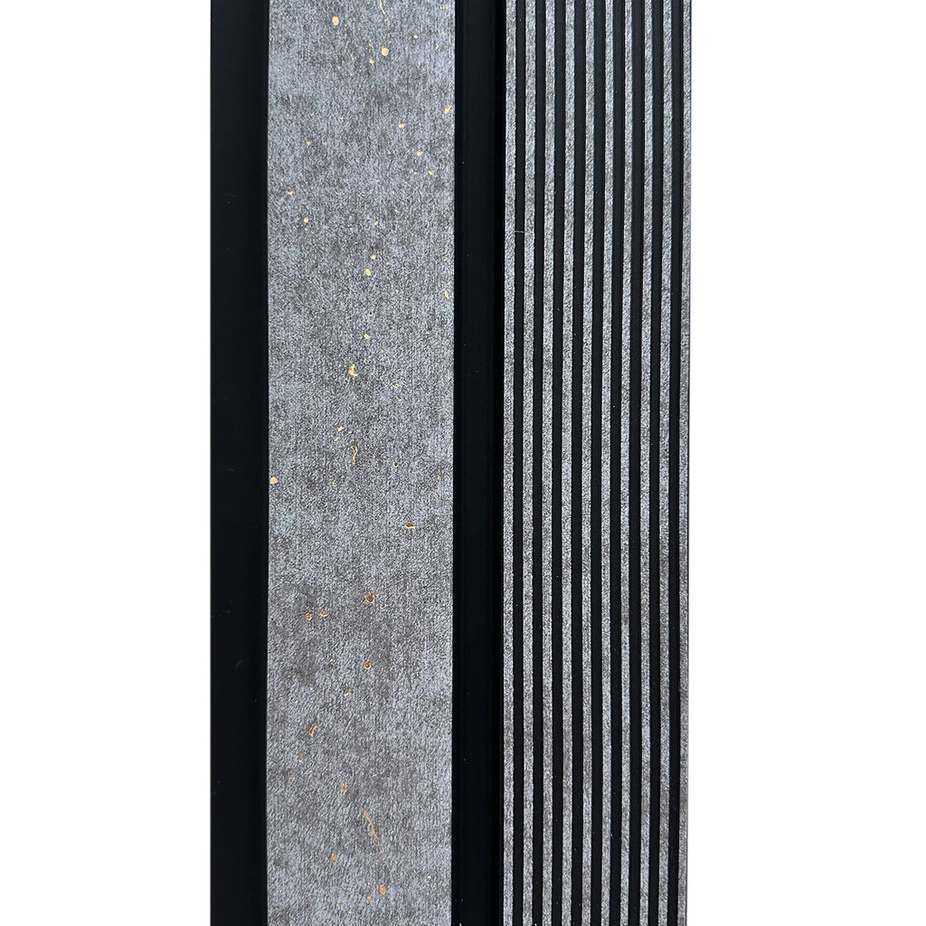 Riflaj decorativ negru cu gri, elegant, 120 mm | MallDeco