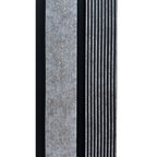 Riflaj decorativ negru cu gri, elegant, 120 mm | MallDeco