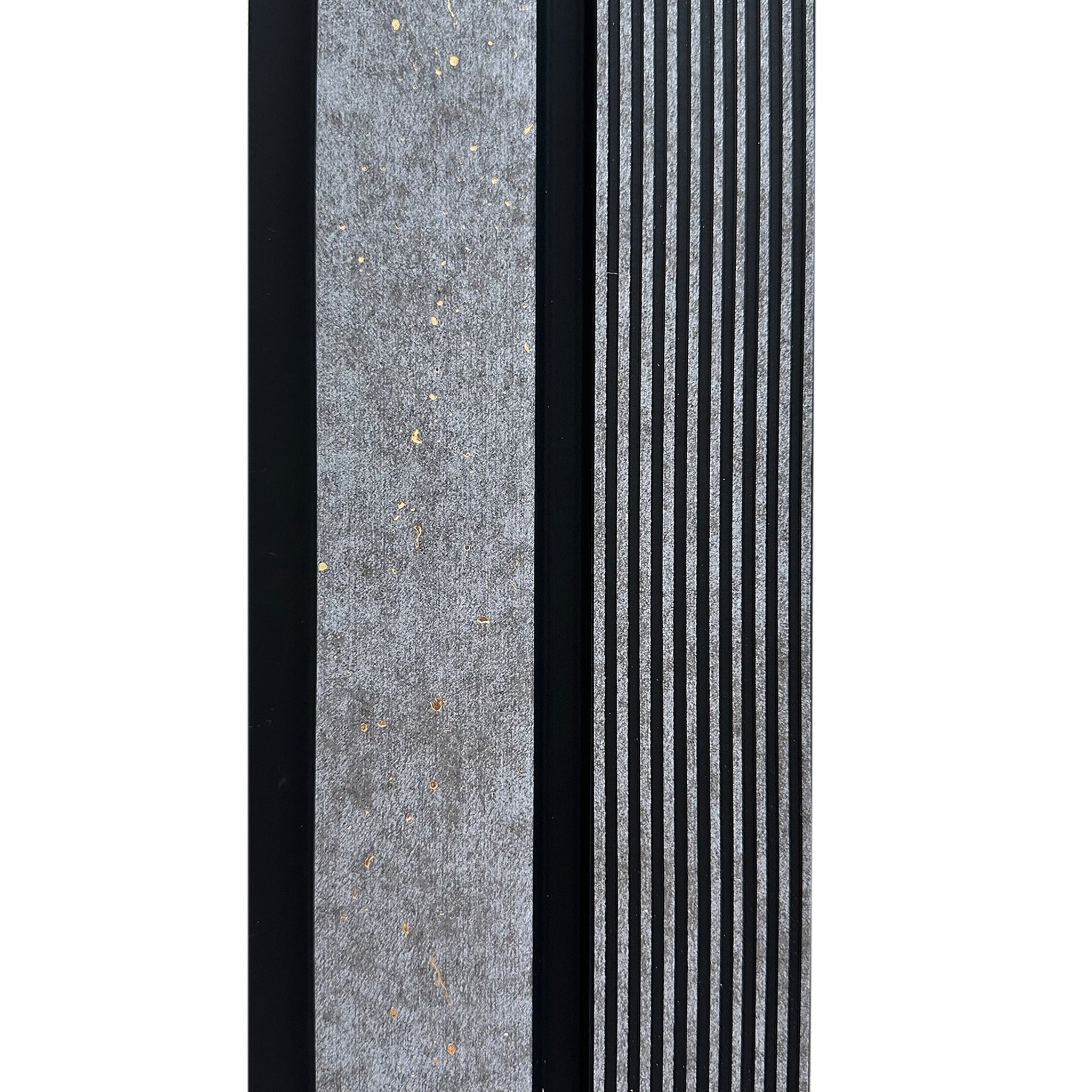 Riflaj decorativ negru cu gri, elegant, 120 mm | MallDeco
