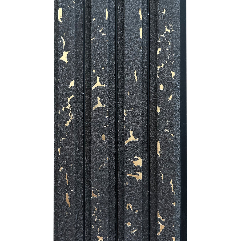 Riflaj decorativ stil modern, negru, 120 mm | MallDeco