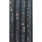 Riflaj decorativ stil modern, negru, 120 mm | MallDeco
