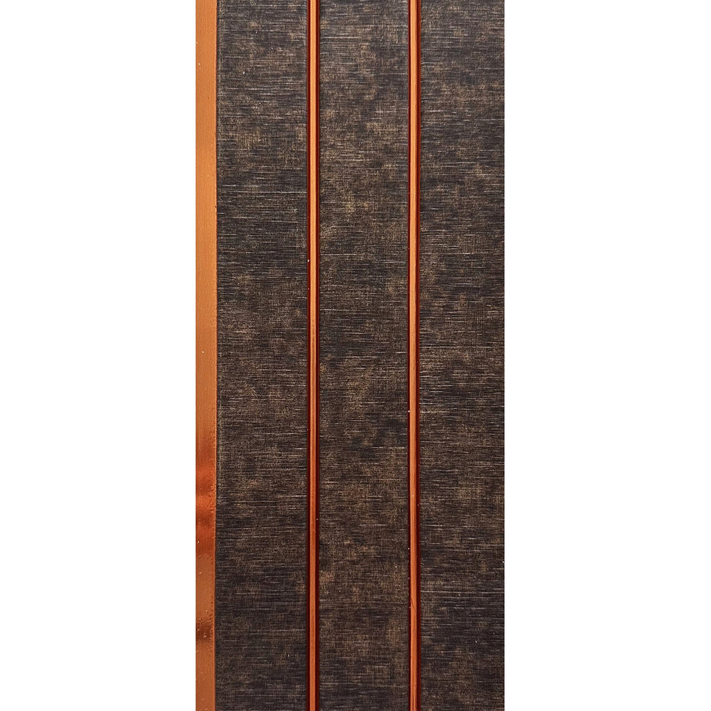 Riflaj decorativ texturat, nuante de maro, 120 mm | MallDeco