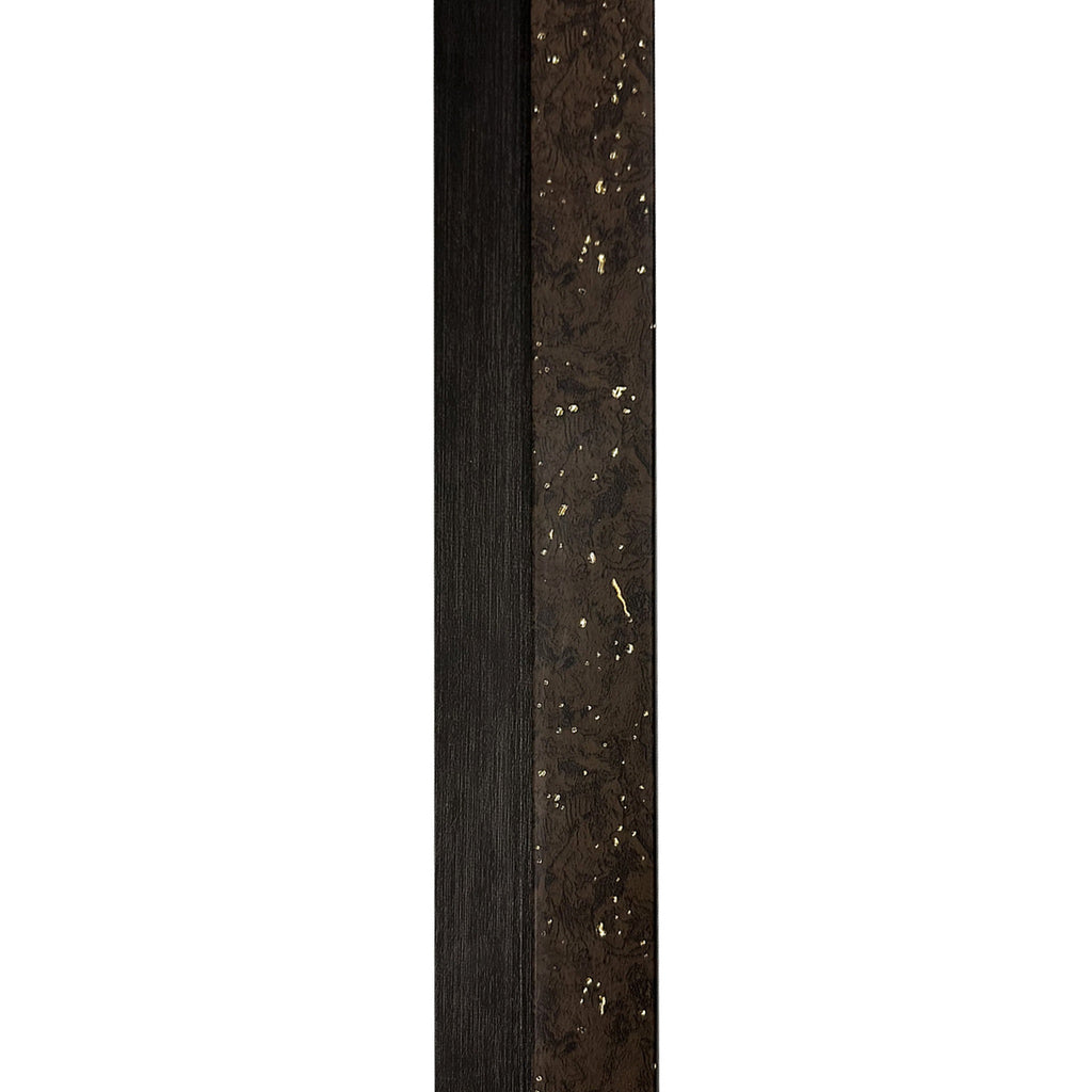 Terminatie Riflaj decorativ, dreapta, lemn inchis, 63,4 mm | MallDeco