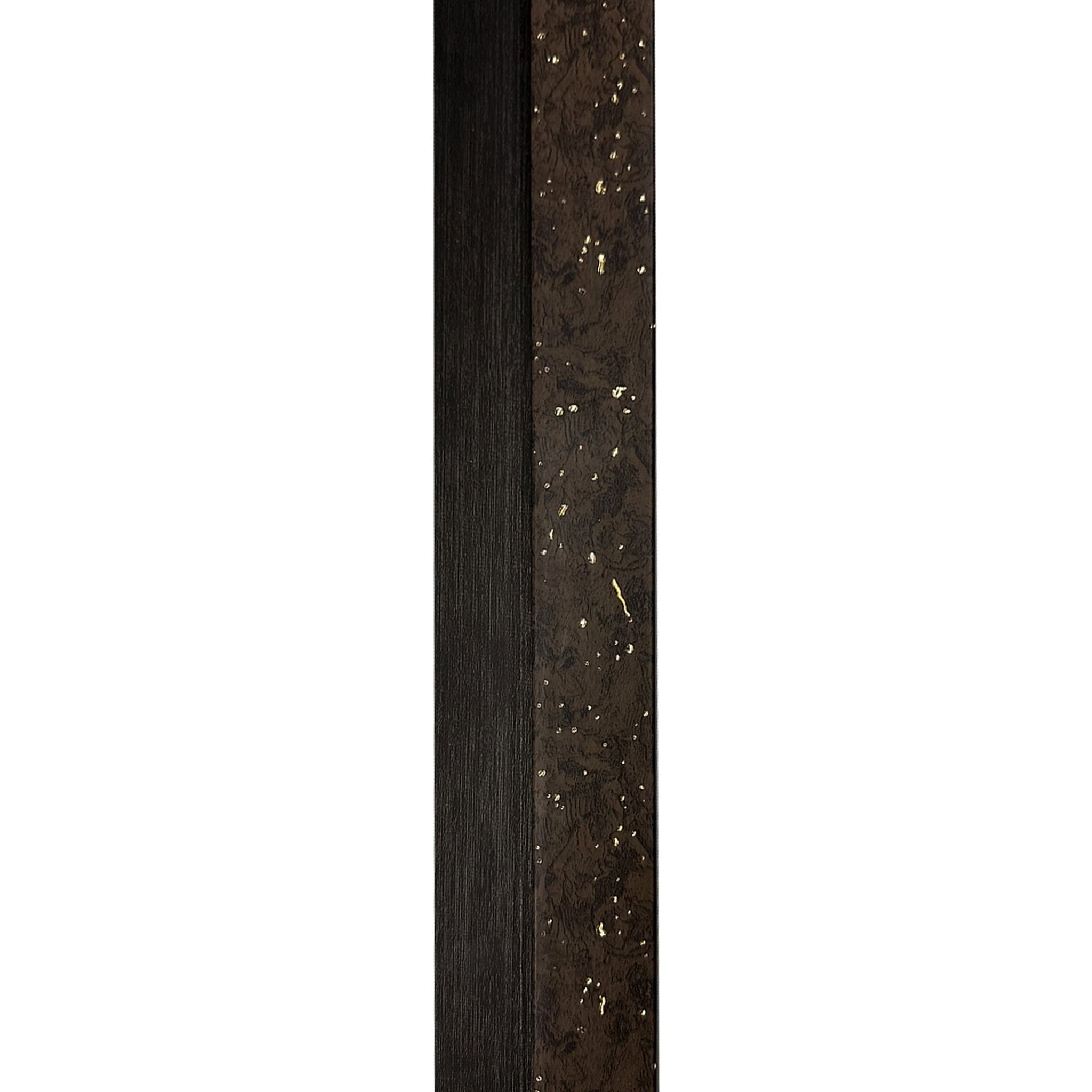 Terminatie Riflaj decorativ, dreapta, lemn inchis, 63,4 mm | MallDeco