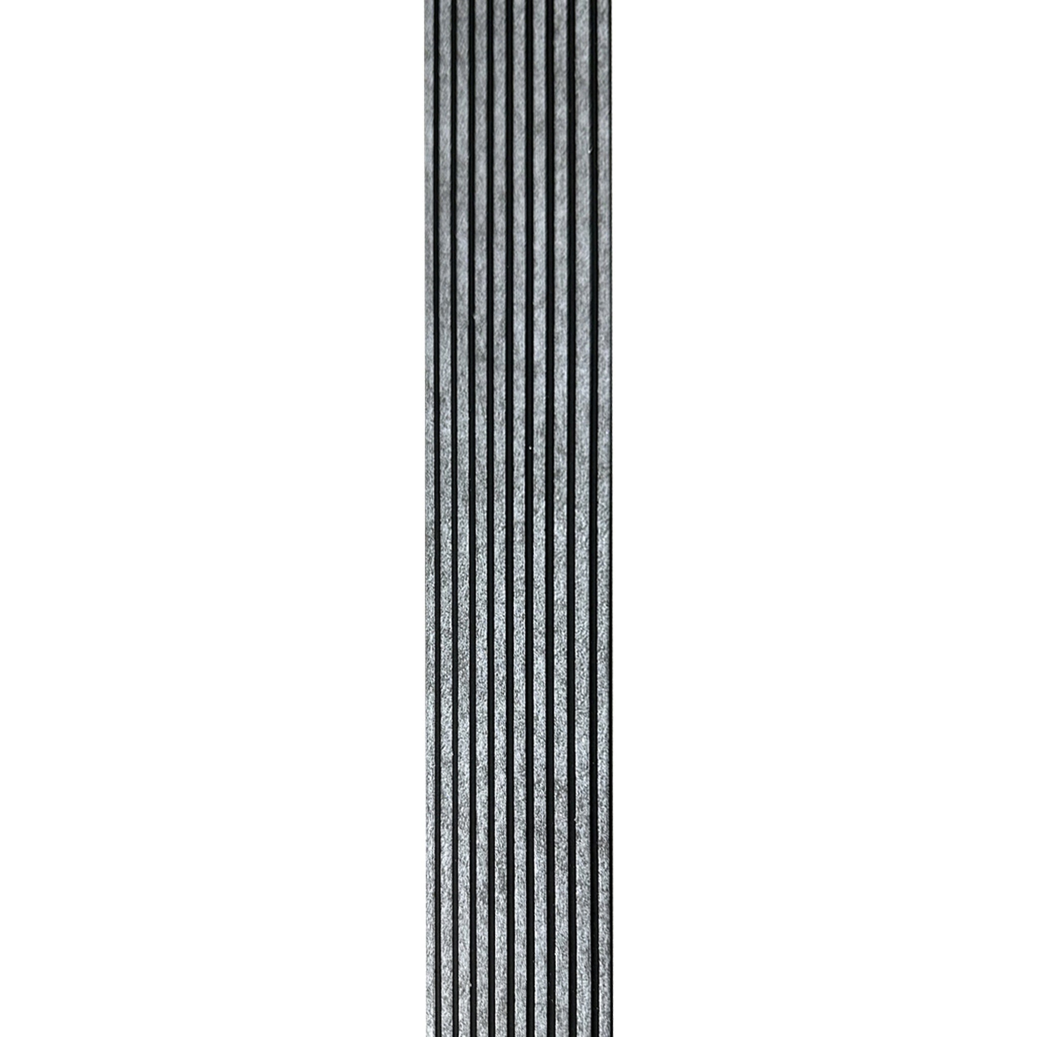 Terminatie Riflaj decorativ,stanga, gri, 48.1 mm | MallDeco