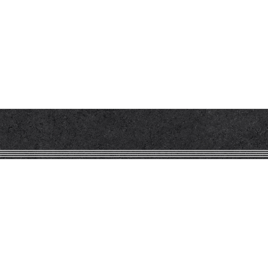 TREAPTĂ ZIMBA CARE NEGRU STRUCTURAT 1598 X 298 MM TUBADZIN