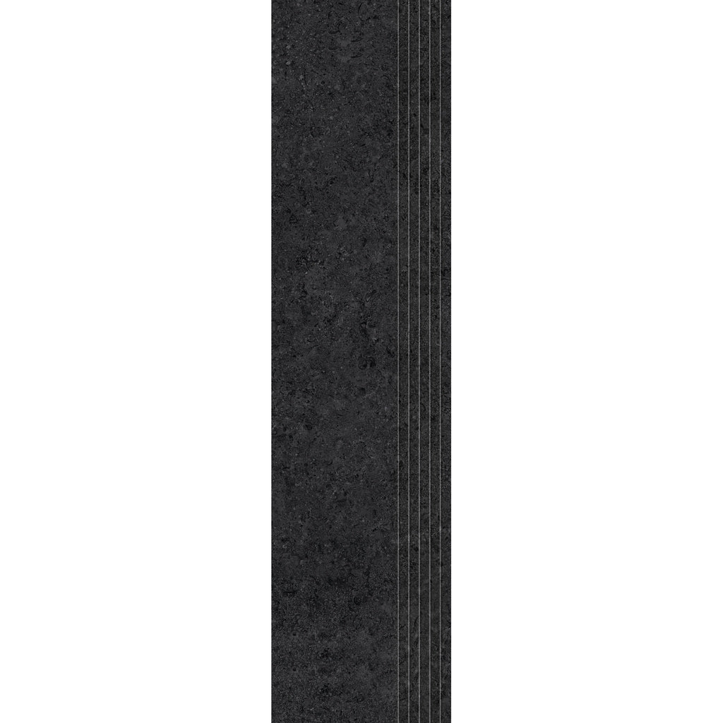 TREAPTĂ ZIMBA NEGRU STRUCTURAT 1198 X 296 MM TUBADZIN